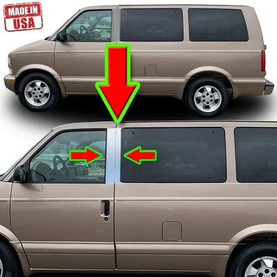 Хромированная отделка стойки для Chevy Astro Van & GMC Safari (EXT CAB) 85-05 4 шт набор - Изображение 1 из 4