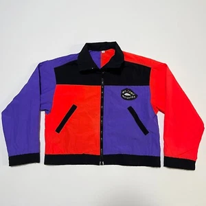 VINTAGE Jams World Kids SMALL Surf Line Made in Hawaii Jacket Coloblock No Glory - Picture 1 of 9