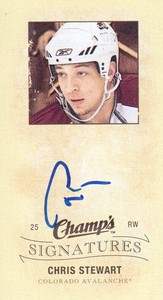2009-10 Upper Deck Champ's Hockey Signatures #CS Chris Stewart Auto