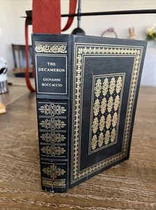 1981 Franklin Library "THE DECAMERON" by Boccaccio - Faux Leather, Illustrated. - Picture 1 of 7