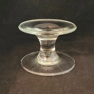 Mesa de vidrio transparente Mimpered Chef pedestal soporte para pasteles soporte para velas 3,5" H x 4,9 W - Imagen 1 de 7