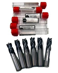6 Pcs. XLN USA 5/8" 4FLT SE Premium Micrograin Carbide Sq. TiALN CNC End Mills - Picture 1 of 1