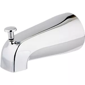 5-3/8 Inch Zinc Bath Tub Diverter Spout 1/2 Inch IPS Pipe Chrome 15083 - Picture 1 of 8