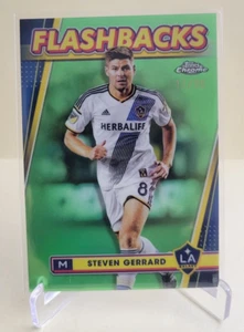 2024 TOPPS CHROME MLS STEVEN GERRARD GREEN REFRACTOR FLASHBACK #164 Ser #17/99 - Picture 1 of 2