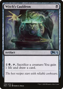 WITCH'S CAULDRON x4 mtg NM-M M21 Magic Core Set 2021 4 Unc - Foto 1 di 1