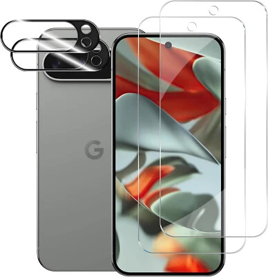 4 Pack Glass Screen Protector Camera Lens Protector  for Google Pixel 9 Pro - Image 1 of 4