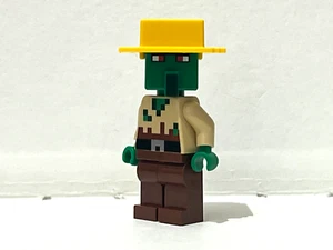 LEGO MINECRAFT ZOMBIE ALDEANO CON SOMBRERO (min135) DE SET 21190 - Imagen 1 de 1