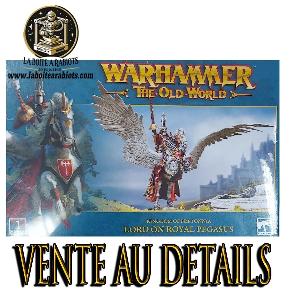 GAMES WORKSHOP Warhammer The old World Seigneur bretonnien pégase royal Vente au détails Bitz