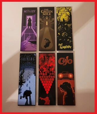 Stephen King Bookmarks x6 - Image 1 of 2
