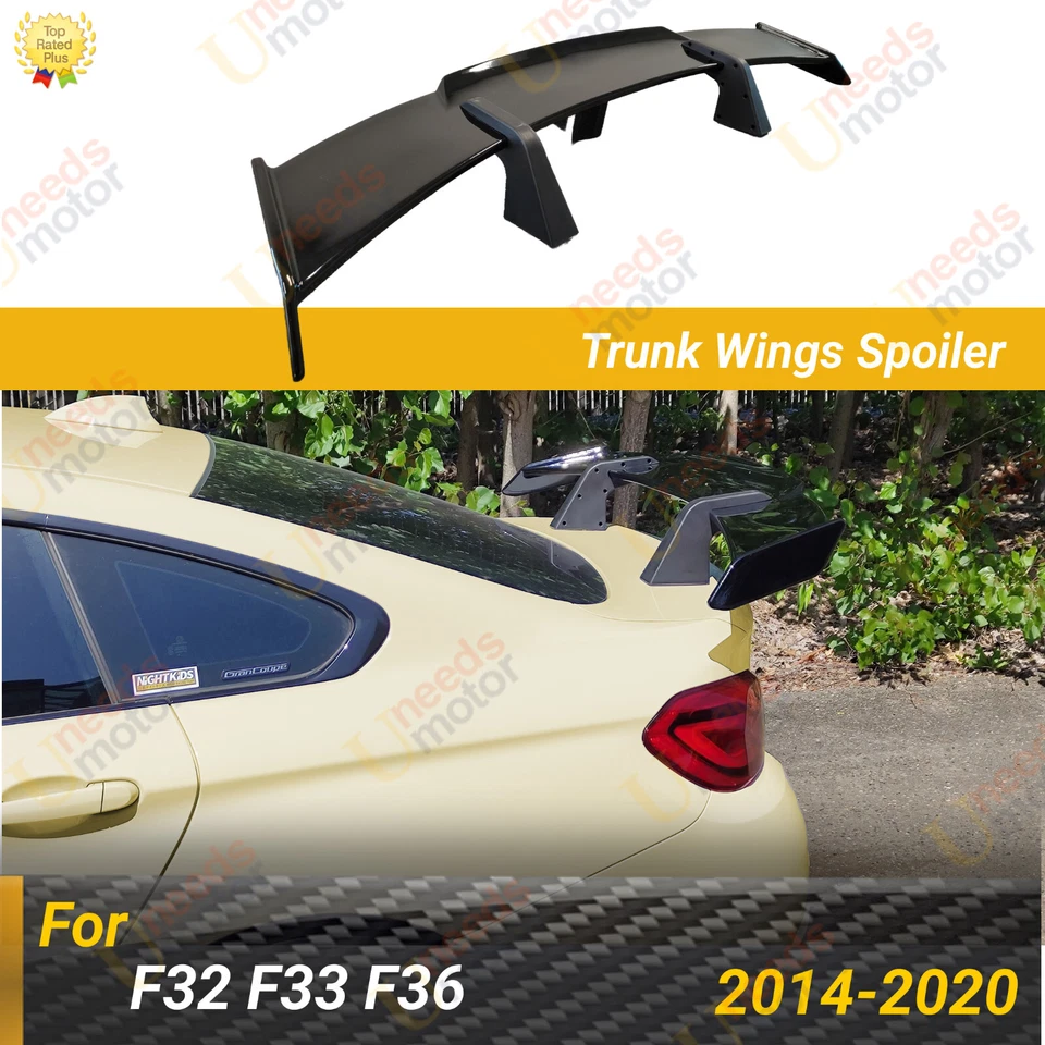 Alerón trasero Fit 14-25 BMW F32 F33 F36 F82 serie 4 negro brillante estilo rendimiento M Foto 1 de 4