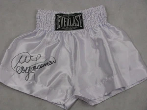 GEORGE FOREMAN Hand Signed Boxing Trunks Shorts - Picture 1 of 2
