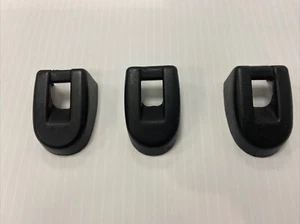 ๐ VW MK4 Jetta GLI BLACK Passat OEM Child Safety Seat Restraint Hooks & Covers - Picture 1 of 5