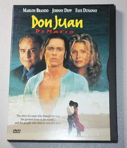 DON JUAN DE MARCO (DVD, 1998) JOHNNY DEPP, MARLON BRANDO ~DVD + CASE - Imagen 1 de 3