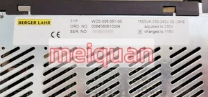 New Berger Lahr WD5-008.061-00 Servo Drive free shipping DHL/FedEX - Picture 1 of 2