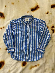 Old Navy Shirt color blue stripe size Small used - Picture 1 of 5