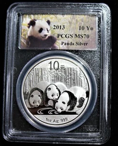 China: 2013 S10Y Silver Panda PCGS MS-70 - Picture 1 of 4