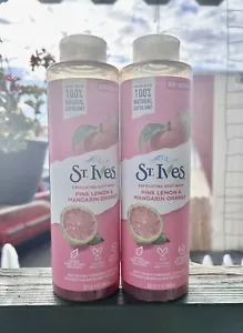 Body Wash St. Ives exfoliante natural rosa limón naranja mandarina 22floz/650 x2 - Imagen 1 de 1