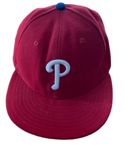 Nueva gorra ajustada roja de béisbol Philadelphia Phillies New Era 59Fifty talla 7 1/8 - Imagen 1 de 4