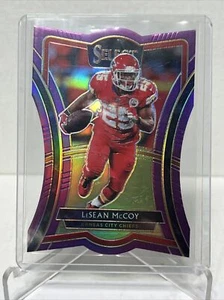 Lesean McCoy 2019 Select Premier Die Cut Purple Prizm 10/75 , #165 , Chiefs - Picture 1 of 2