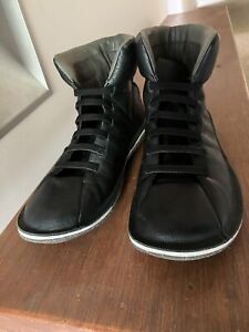 Camper Boots Sz EU 38 Black Leather Bootie Flat Lace Up Comfort Shoes Womens