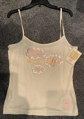 Juicy Couture original Y2K Pajama top Cloud Sleep tank Pink Scotty Dog sequins - Image 1 of 4