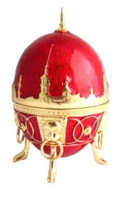 Kopie Fabergé Ei - Roter "Löwe" Handgemacht - Bild 1 von 3