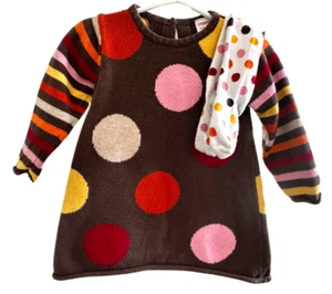 Gymboree brown polka dot sweater dress size 18-24 months - Picture 1 of 2