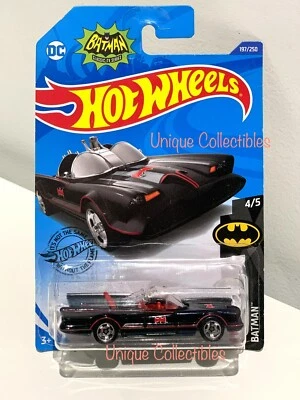 Hot Wheels DC Batman Classic TV Series Batmobile 4/5 Long Card Brand New - Image 1 of 2
