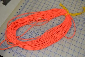 *550 cavo paracord bracciale portachiavi sopravvivenza all'aperto 100 piedi arancione brillante - Foto 1 di 2