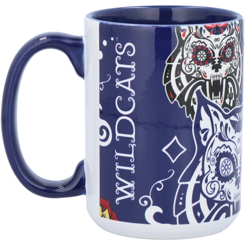 Arizona Wildcats 15oz. Java Dia de los Muertos Mug Cover