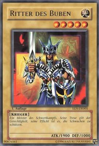 YuGiOh Ritter des Buben (V.1) EEN-DE005 Rare NM 1st - Bild 1 von 2