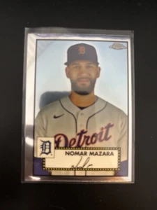 2021 Topps Chrome Platinum Anniversary #477 Nomar Mazara Tigers - Picture 1 of 2