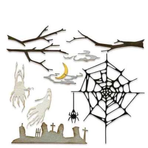 Juego de troqueles Sizzix Thinlits - Vault Fright Night, 666684 por: Tim Holtz - Imagen 1 de 5
