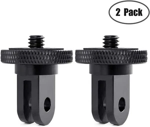Camera Tripod Mount for Gopro Adapter, 2Pcs 1/4-20 Screw Conversion Adapter for - Picture 1 of 7