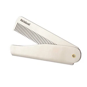 Folding Beard Comb Stainless Steel EDC Wallet Comb Pocket - Picture 1 of 5