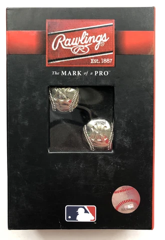 Rawlings NY Yankees Cuff Links Metal Baseball New York Cover