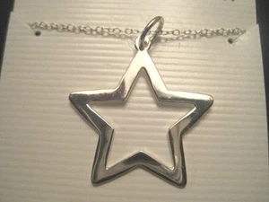 Collar Marsala STAR Plata de Ley 925 18" Largo Nuevo con Etiqueta - Imagen 1 de 2