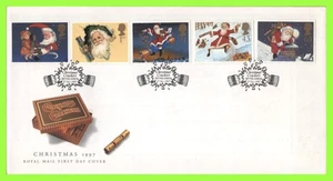 G.B. 1997 Christmas set u/a Royal Mail First Day Cover. Bethlehem, Christmas Cra - Picture 1 of 1