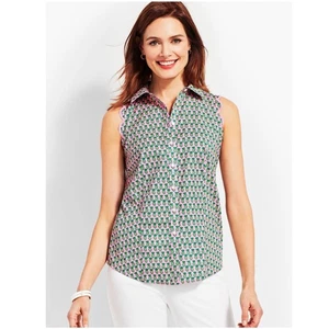 Camisa Talbots Vieira Baile Piña Top Informal Sin Hierro Para Mujer Talla 22W - Imagen 1 de 8
