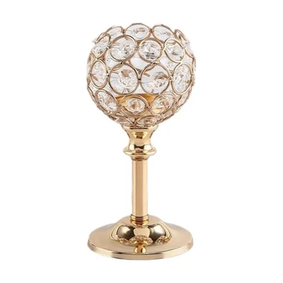 Candlestick Holders Vintage Crystal Christmas Snowflake Hollow Candlestick - Image 1 of 4