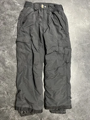 Pulse Youth Large Black Snow Pants Insulated Ski Pants Winter Cargo Kids - Image 1 of 4