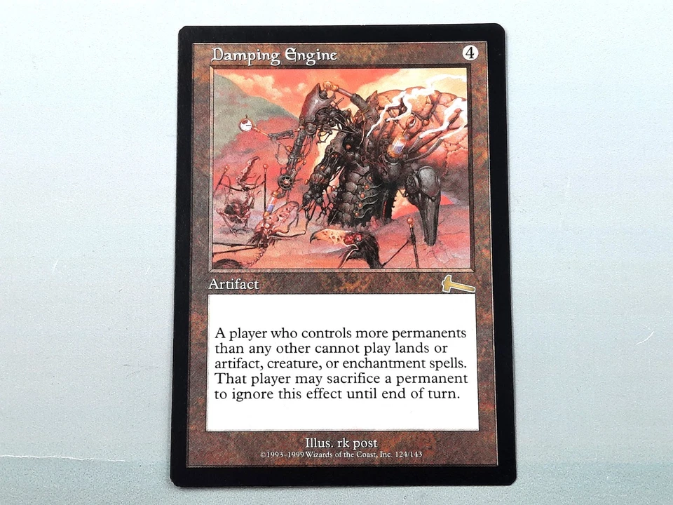 MTG - URZA'S LEGACY (BB/'99) - DAMPING ENGINE (124) - DÄMPFMASCHINE/RARE/N.P./NM - Bild 1 von 4