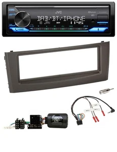 JVC Bluetooth DAB USB Lenkrad Autoradio für Fiat Grande Punto 06-10 schwarz - Bild 1 von 10