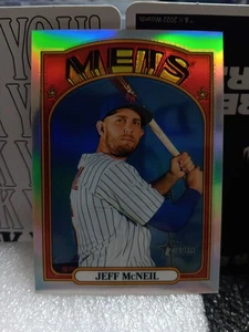 2021 Topps Heritage - Jeff McNeil #316 Chrome Refractor /572 - Picture 1 of 2
