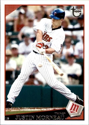 Justin Morneau 2009 Topps #90 Minnesota Twins FREE SHIPPING AutographDen - Image 1 of 2
