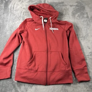 Nike Alamabama Medium Zip Jacket Red Spellout Swoosh Therma Fit Thumb Holes - Bild 1 von 9