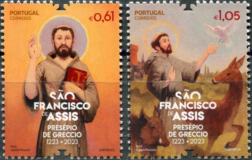 Portugal 2023. Nativity Scene of St. Francis of Assisi (MNH OG **) Set — 第 1/1 张图片