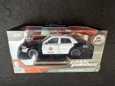 Fast & Furious Jada 1/32 scale Crown Victoria police car RARE 2025 - Image 1 of 2