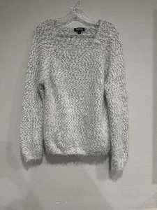 Suéter de pestañas Buffalo David Bitton para mujer talla XL gris claro - Imagen 1 de 8