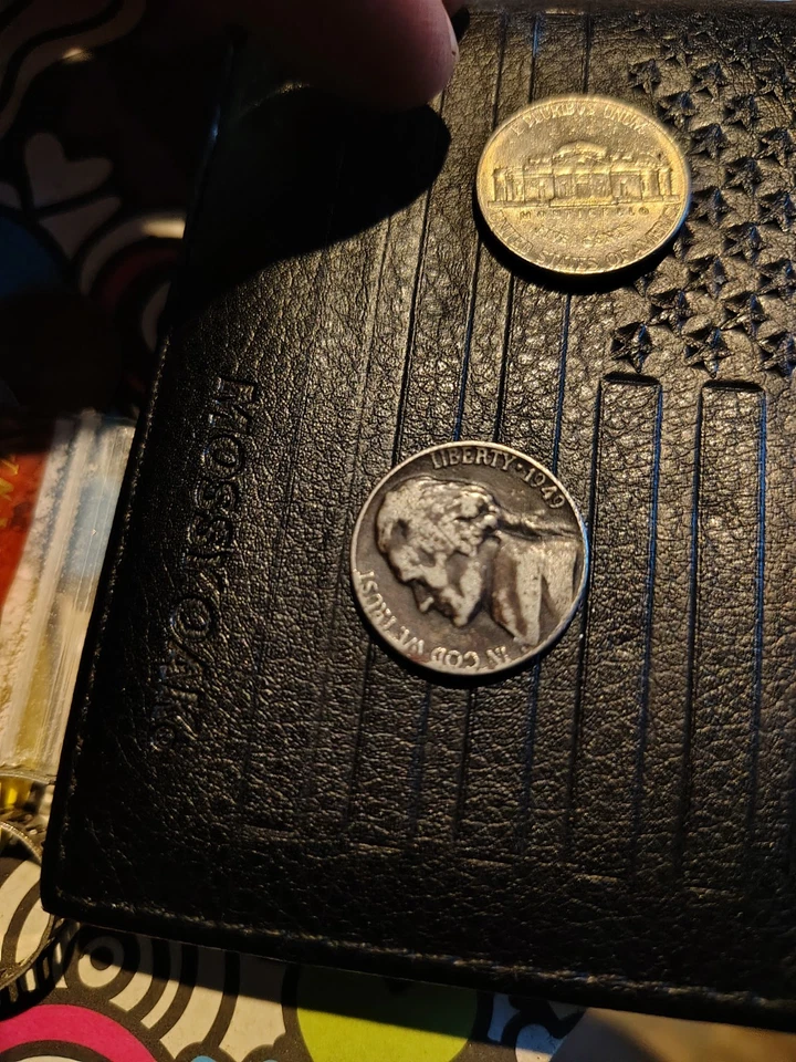 Rare 1949 Misaligned Die U.S. Mint Error Jefferson Nickel, Mistrike   See Rim - Image 1 of 1